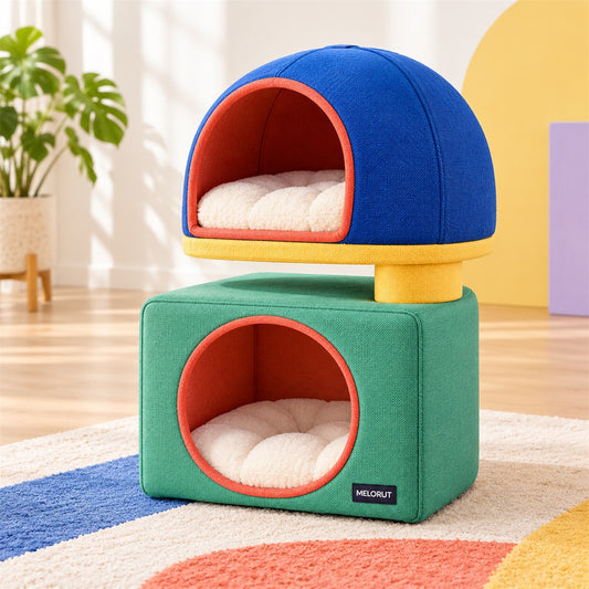 Melorut Stackable Hideaway Pet Pod Set - main product view