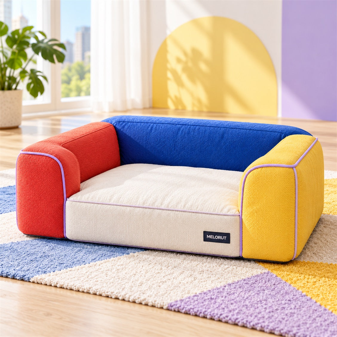 Melorut Classic Three-Side Sofa Pet Bed - main product view