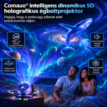 🌌 Comauo® 5D holografikus csillagprojektor