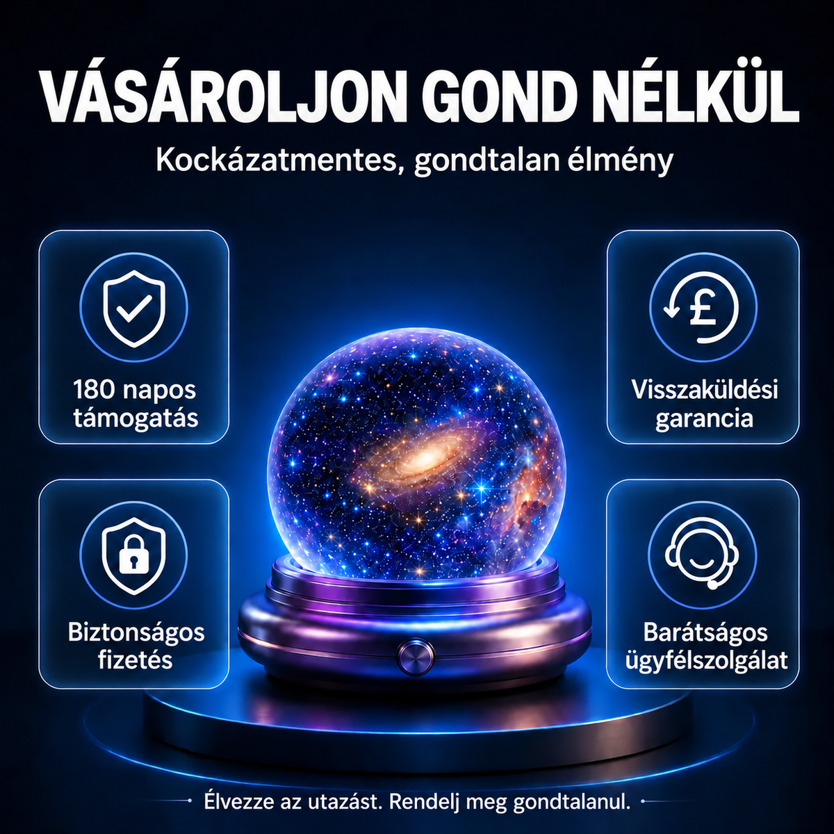 🌌 Comauo® 5D holografikus csillagprojektor