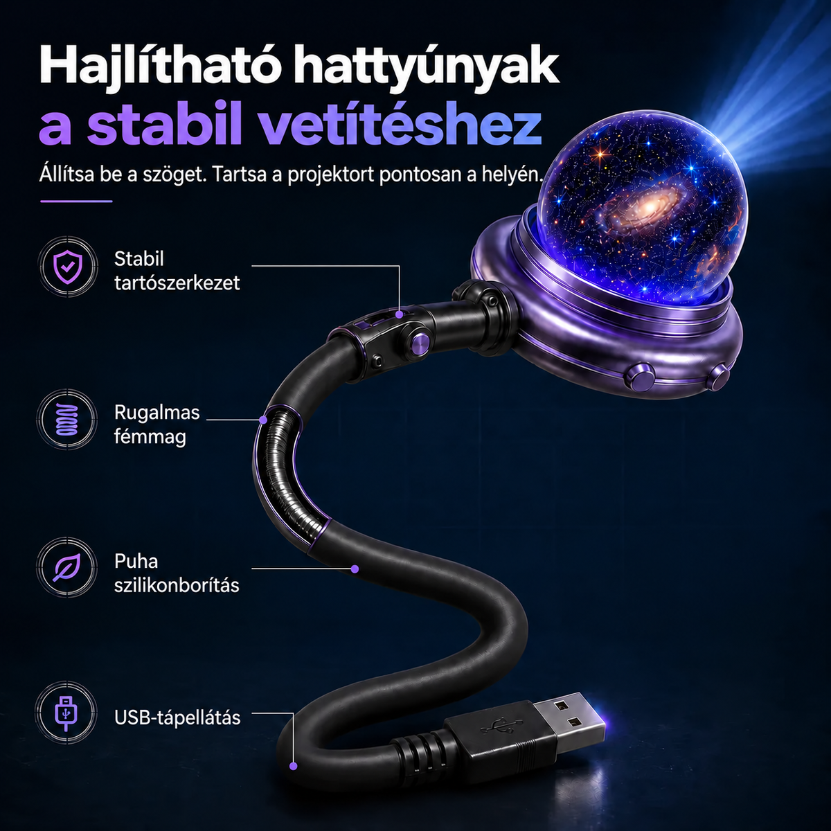 🌌 Comauo® 5D holografikus csillagprojektor