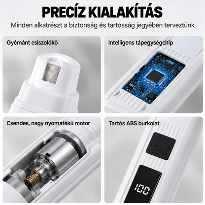 Elektromos karomcsiszoló LED-kijelzővel
