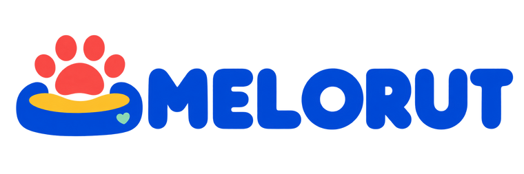 Melorut colorful paw and cushion logo