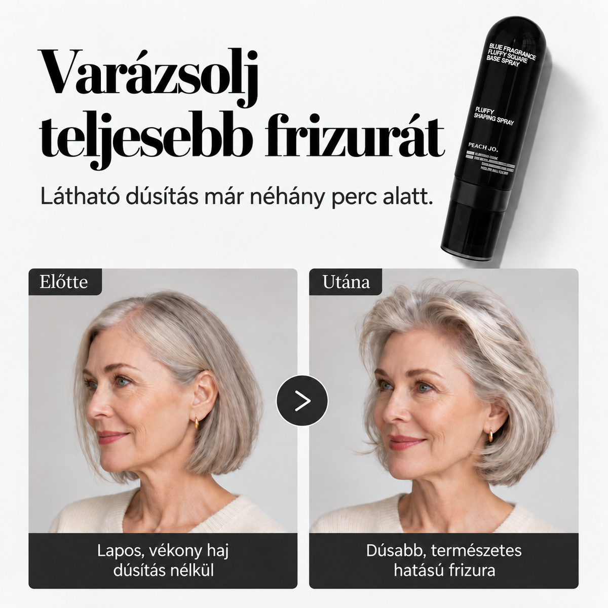 Őszibarack illatú hajvolumennövelő spray