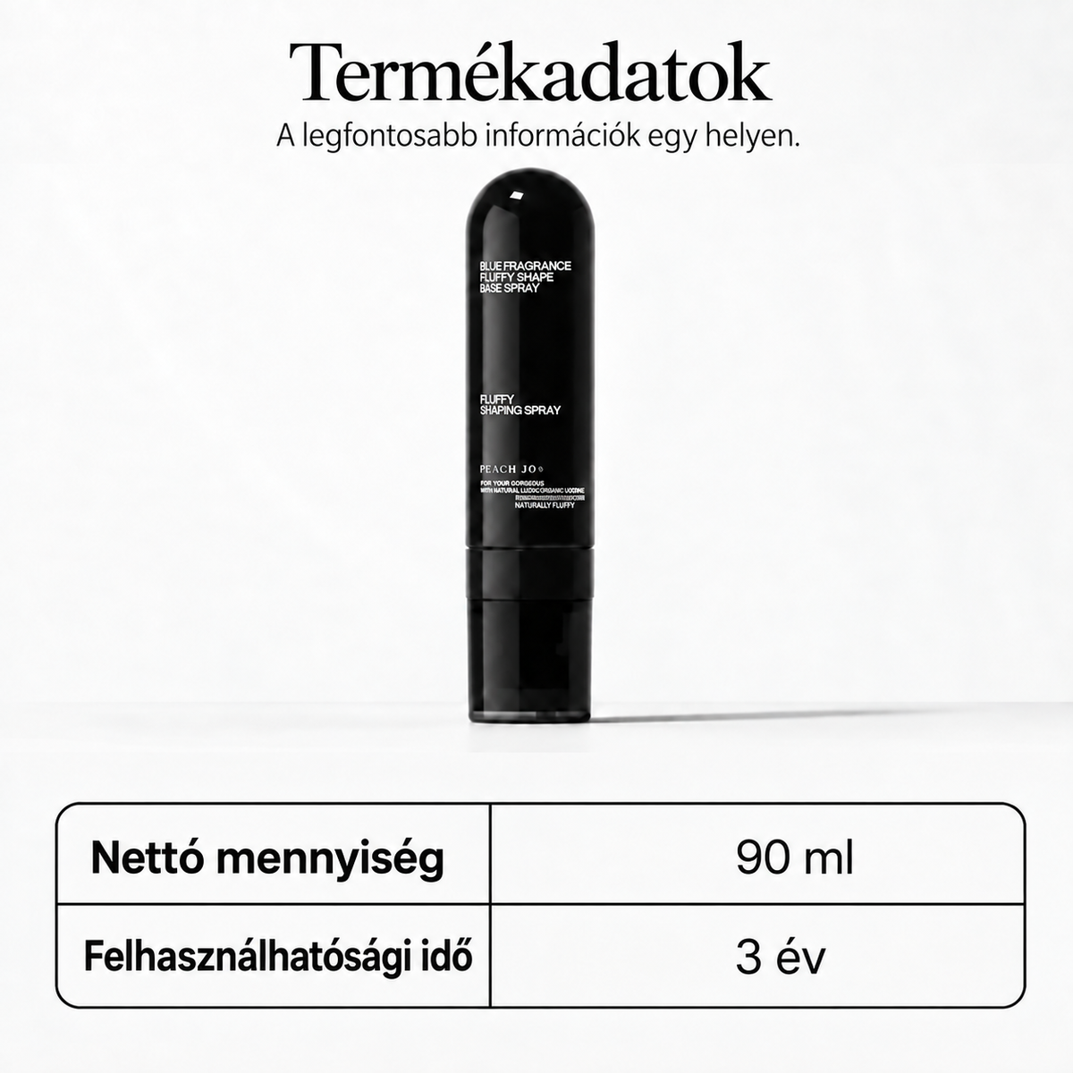 Őszibarack illatú hajvolumennövelő spray