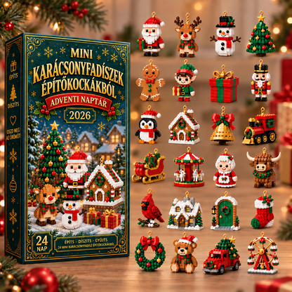 Adventi naptár mini karácsonyfadíszekkel – 33. kép