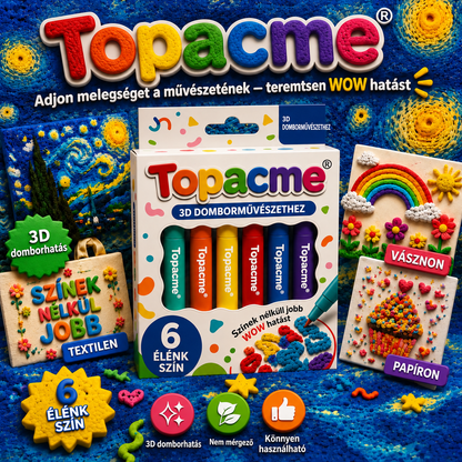 Topacme® 3D domborművészeti toll – alakítsa a sík rajzokat tapintható 3D műalkotásokká 🪄