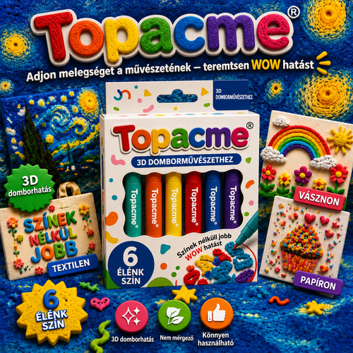 Topacme® 3D domborművészeti toll – alakítsa a sík rajzokat tapintható 3D műalkotásokká 🪄