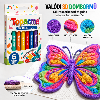 Topacme® 3D domborművészeti toll – alakítsa a sík rajzokat tapintható 3D műalkotásokká 🪄